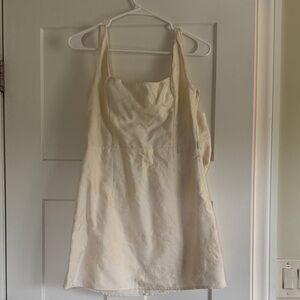 Lulu's Cream Floral Dress